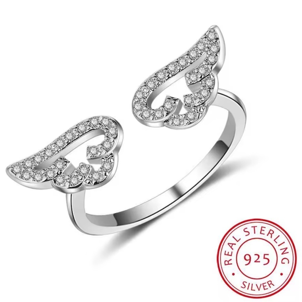 Sterling Silver Angel Wing Ring 🪽
